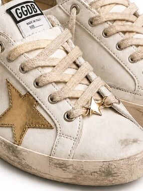 NEW - Golden Goose Deluxe Brand Gold Iconic “Star Charm” for Sneaker Shoelaces
